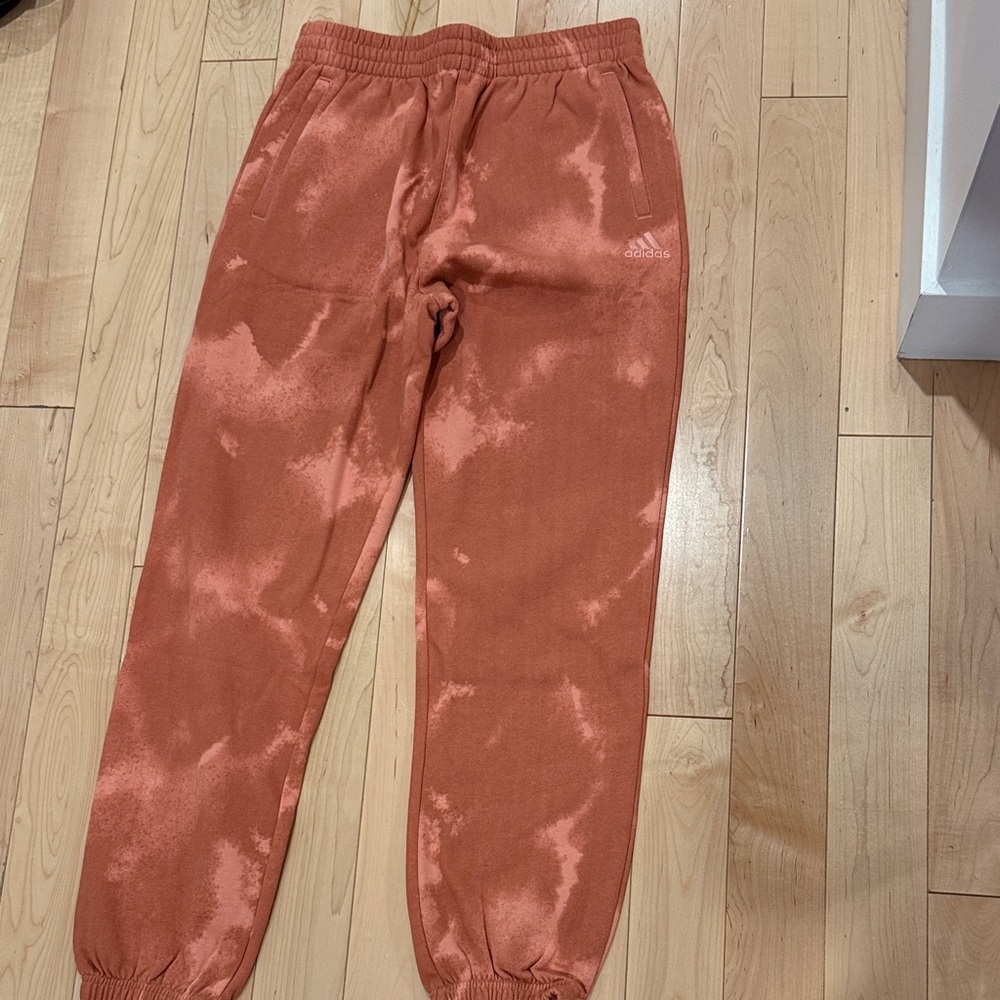 Adidas Kids Coral Tie-Dye Joggers